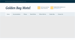 Desktop Screenshot of goldenbaymotel.co.nz